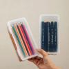 Waterproof Pencil Box Transparent Pen Pencil Case Multifunctional Desktop Storage Box  Sundries