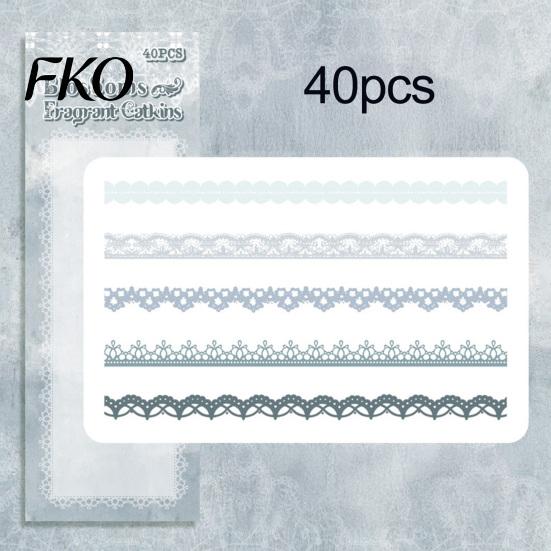 Notebook Decoration Sticker PET Lace Scrapbook Stickers, Decorative Stickers for Journal, Retro Decal Card Making, Planner, Notebook, Photo,