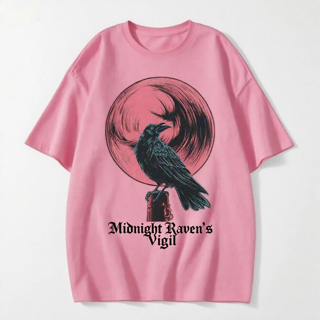 2025 Американский Дьявольский Стиль Принтованная Футболка с Коротким Рукавом Летний Повседневный Модный Топ Круглый Вырез Хлопок Прохладная Дышащая Футболка