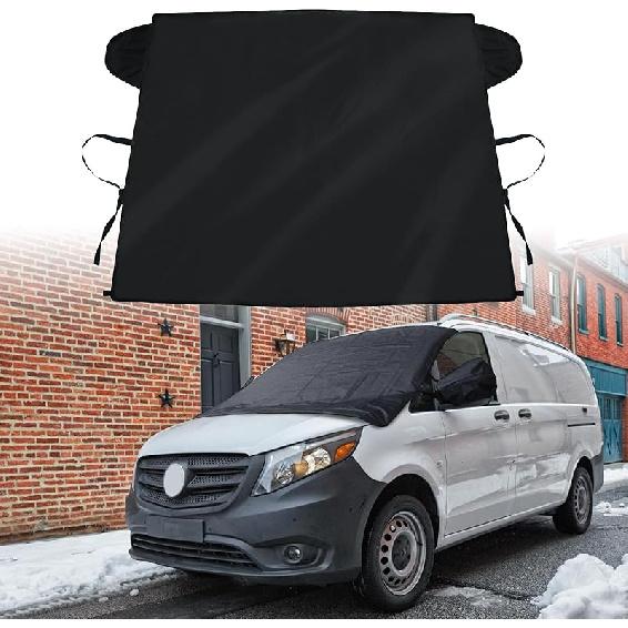 Windshield Cover For Ice And Snow For Ford 2015-2024 2025 2026 F150 250/ F350 F450 Super Crew Cab, XL XLT Limited Raptor Windshield Frost Cover For