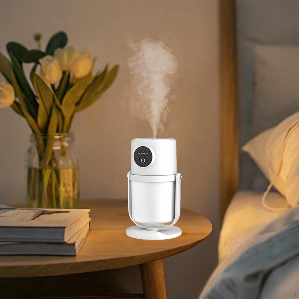 Воздушный диффузор Персональный увлажнитель воздуха Вращающийся дизайн Автомобильный ночник для