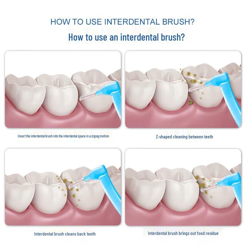 Little Deer Mom New Hu Long 2 L-shaped Interdental Brushes