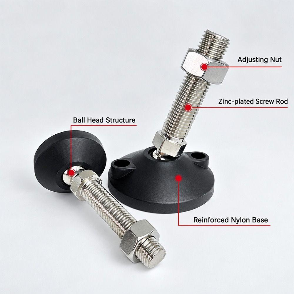 1Pcs 304 Stainless Steel Screw Adjustable Leveling Feet  For Industrial Machinery