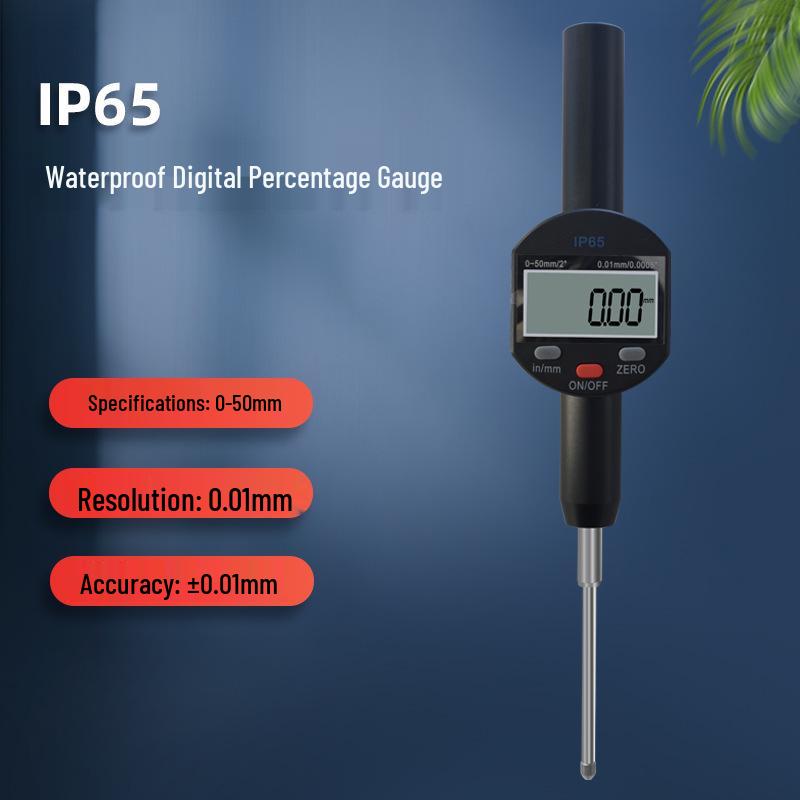 Цифровой индикатор с цифровым циферблатом Shan Ce IP65 Высокоточный (0-12,7, 25,4, 50 мм) Водонепроницаемый