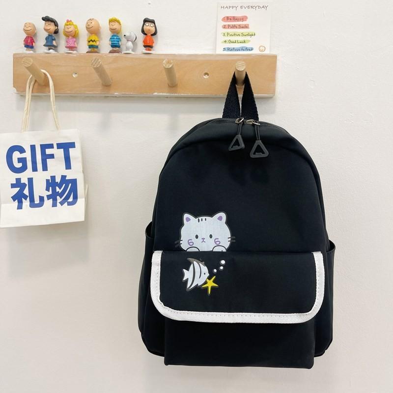 Cute Lightweight Nylon Kids Backpack Adorable Cartoon Design For Boys And Girls