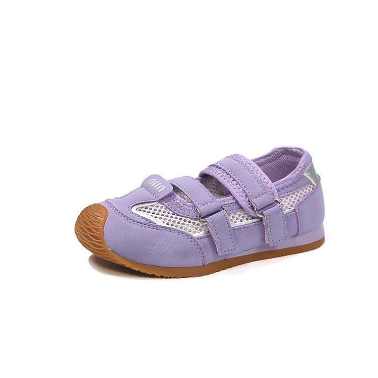 Girls Net Shoes 2025 Spring and Summer Korean Version Mary Jane Shallow Mouth Single Shoes Children's Single Net Sports Shoes Boys Forrest Gump Shoes
