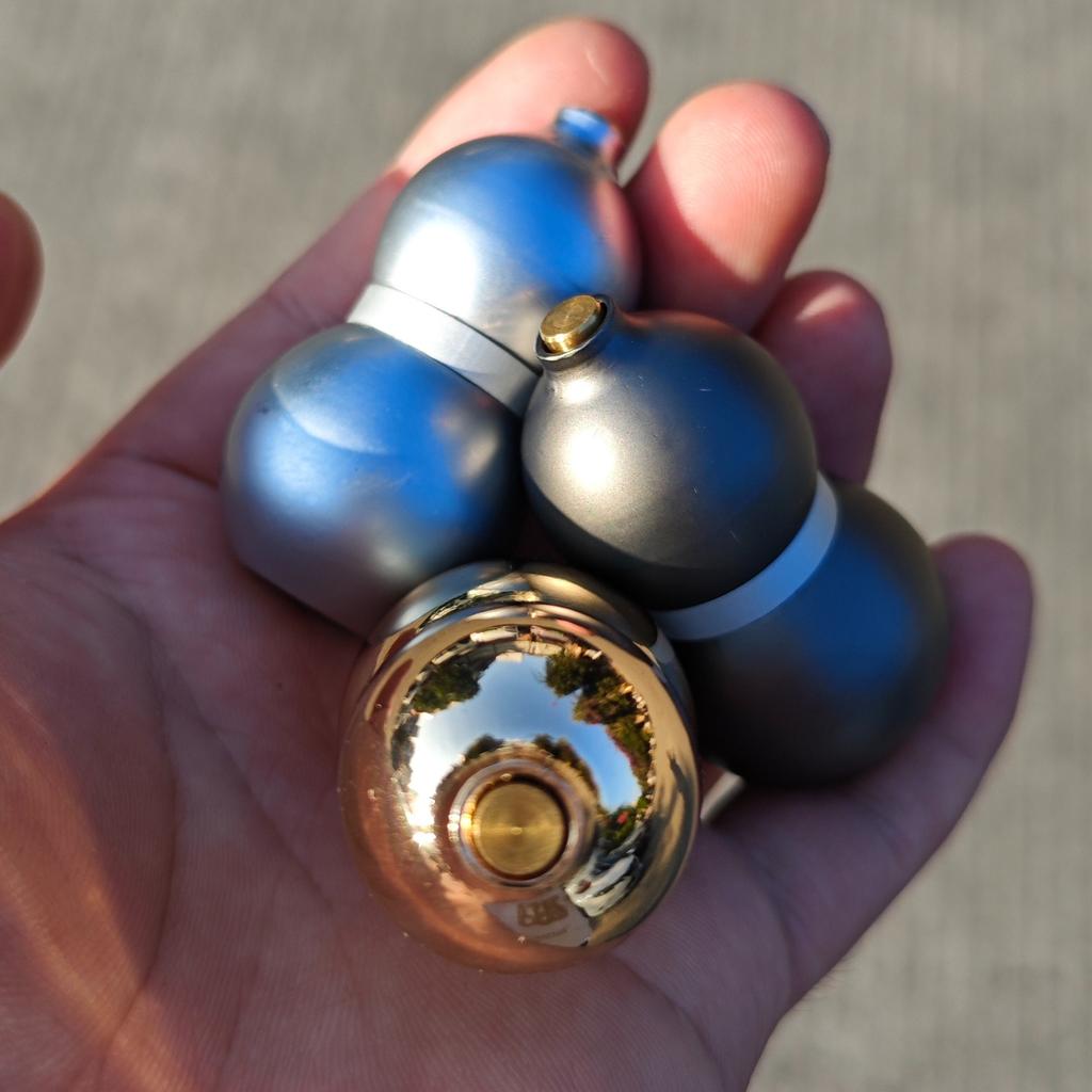 EDC Игрушки-антистресс Слайдеры Металлические Игрушки-антистресс Снятие стресса для взрослых Магнитный Металл Бесконечный Слайдер Магнитные кнопки Тыква