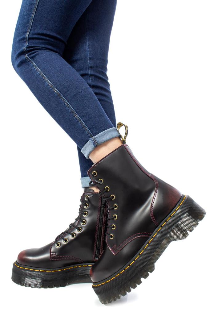 Ботинки Dr Martens Вишнево-красные Jadon