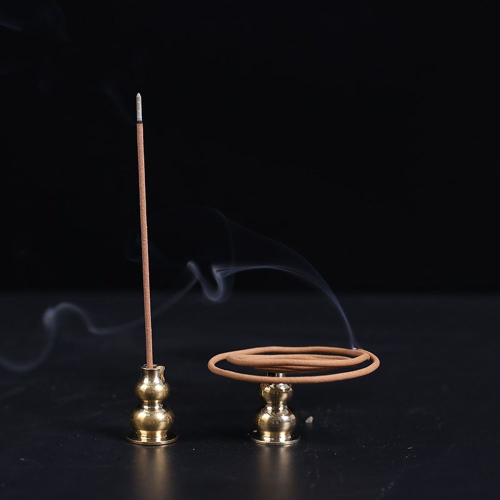 Shapes Cafe Ornament Buddhism Gadgets Joss-stick inserted Ash Catcher Copper Censer Incense Holder