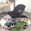 1 шт. Ковер круглый Hunter x Hunter Killua & Gon - Коврик для стула с дизайном из аниме-мультфильма, нескользящий ковер для офиса, домашнего декора, гостиной