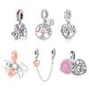 Original 925 Sterling Silver Charm Bead Family Tree of Life Pendant Charms Rose Gold Fit Fashion Bracelets Women DIY Jewelry