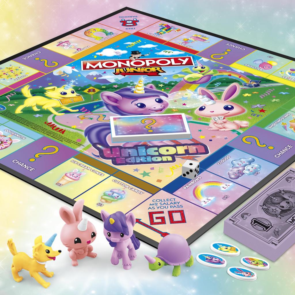 Hasbro Настольная игра Monopoly Junior Unicorn Edition F1717 Подлинный продукт
