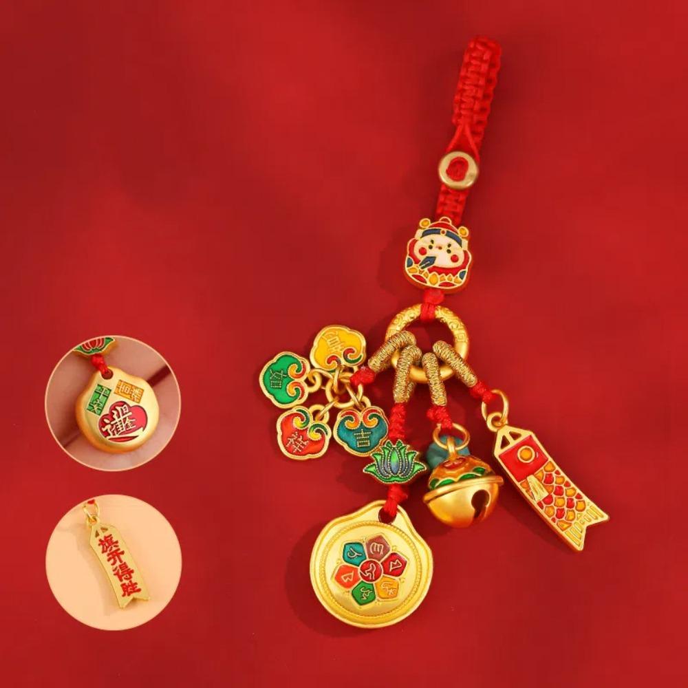 Jewelry Pendant Key Chains Rope Hangings Car Keyring Decoration Chinese Style Keychain  Gift