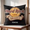 Luxury HHardrock Cafe Cushion Cover Natural Linen Organic Fabric DoubleSided Printing Couch Pillow Covers Home Decor