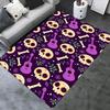 Office Rug Skulls, Guitars theme 3D Printed Anti-Slip Rug-Machine Washable for Living Room