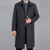 Men Woolen Coat Autumn Man Wool Blend Overcoat Winter Wool Long Jacket