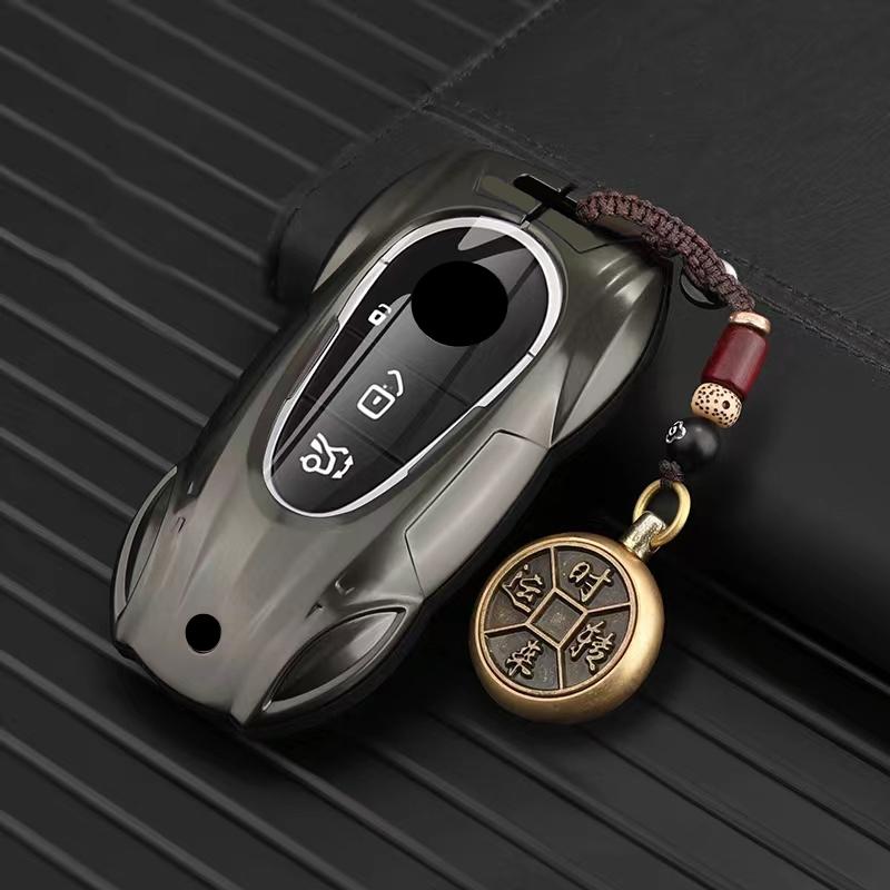 Metal Car Remote Key Cover Case Holder shell Fob Chain For Mercedes Benz A B C E S Class C260L S400L CLA CLS GLC GLS GLE EQE EQS