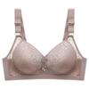 Adjustable Underwear Bra  No Underwire  Push-up  Lace Pattern  Print  Breathable  Comfortable