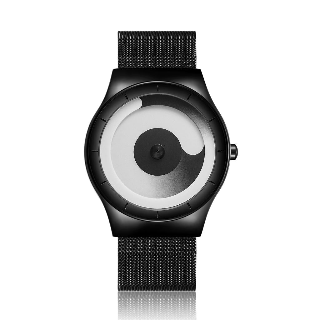 Модные трендовые мужские часы, персонализированный креатив, без стрелок, звездный вихрь, круглый циферблат, кварцевые часы, relojes para hombres