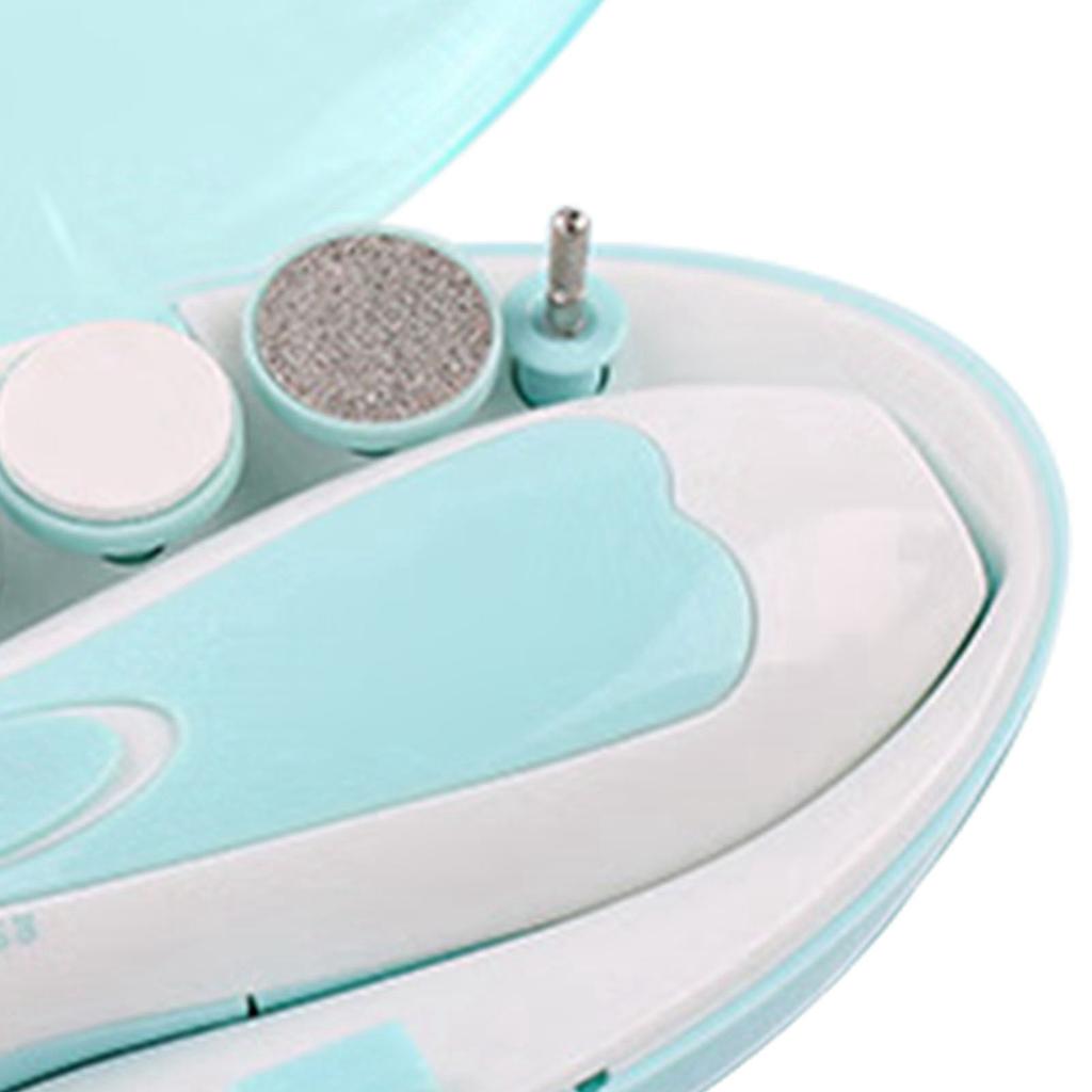 Baby Nail Trimmer Electric Nail Polishing Grooming Kit 6 Grinding Heads for Newborn Infant Toddler