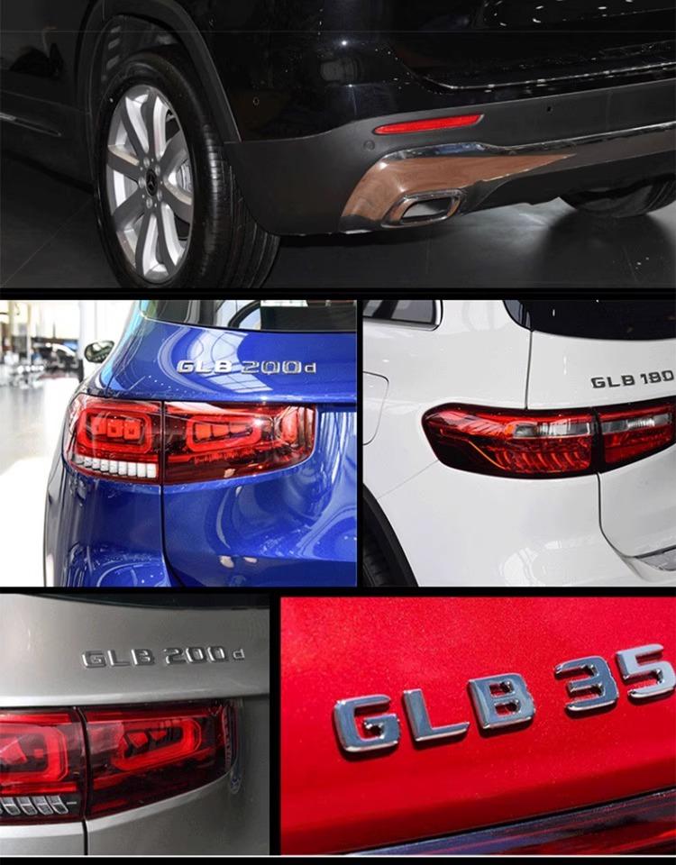 Буквы Логотип Шильдик Наклейки на Багажник Автомобиля Для Mercedes Benz GLB Класса GLB35 GLB180 GLB200 GLB250 GLB300 X247 4Matic GZ7