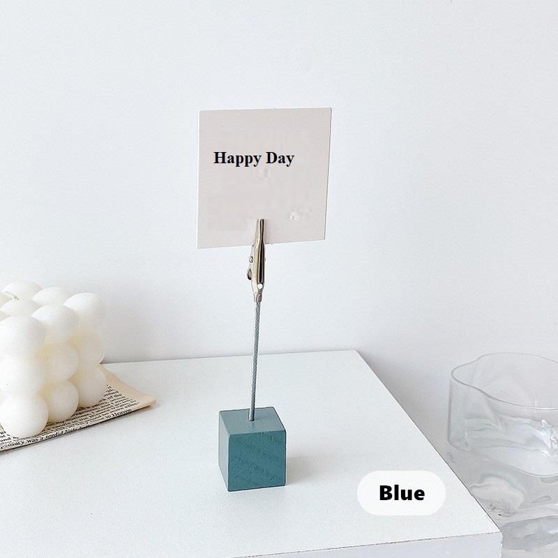 1 шт., цветной деревянный стол в стиле ретро, деревянная подставка для заметок, мини-держатель для заметок, аксессуары для фотокарточек