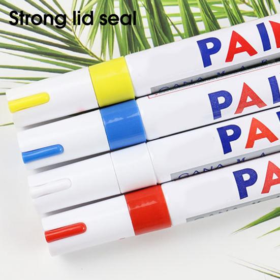 Car Paint Pen Smooth Writing Waterproof High Color Saturation Strong Coverage Unfading Touch Up Paint Rich Colors Optional Car