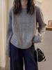 Korean Style Retro Thick Cable Knit Wool Sweater - Soft, Fluffy Autumn/Winter Pullover