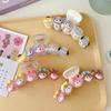 Прозрачный зажим-коготь для волос Sanrio Kuromi: Большой летний мультяшный аксессуар для волос