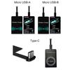 Модные телефоны, товары, липкий портативный USB-приемник с беспроводной зарядкой Qi Type-C для Android