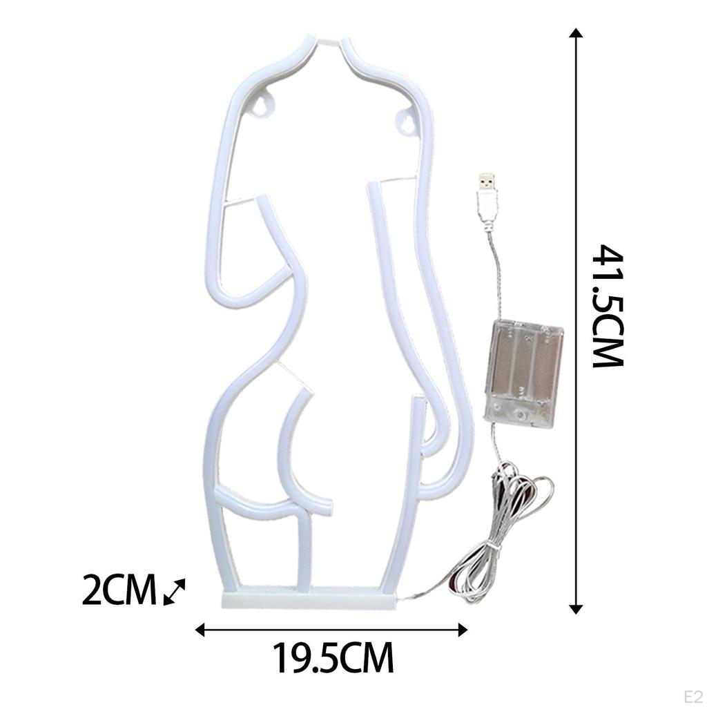 Леди Назад Девушки Женщина Тело Неоновый Знак Светодиодные Ночники Для Спальни Паба Гаража