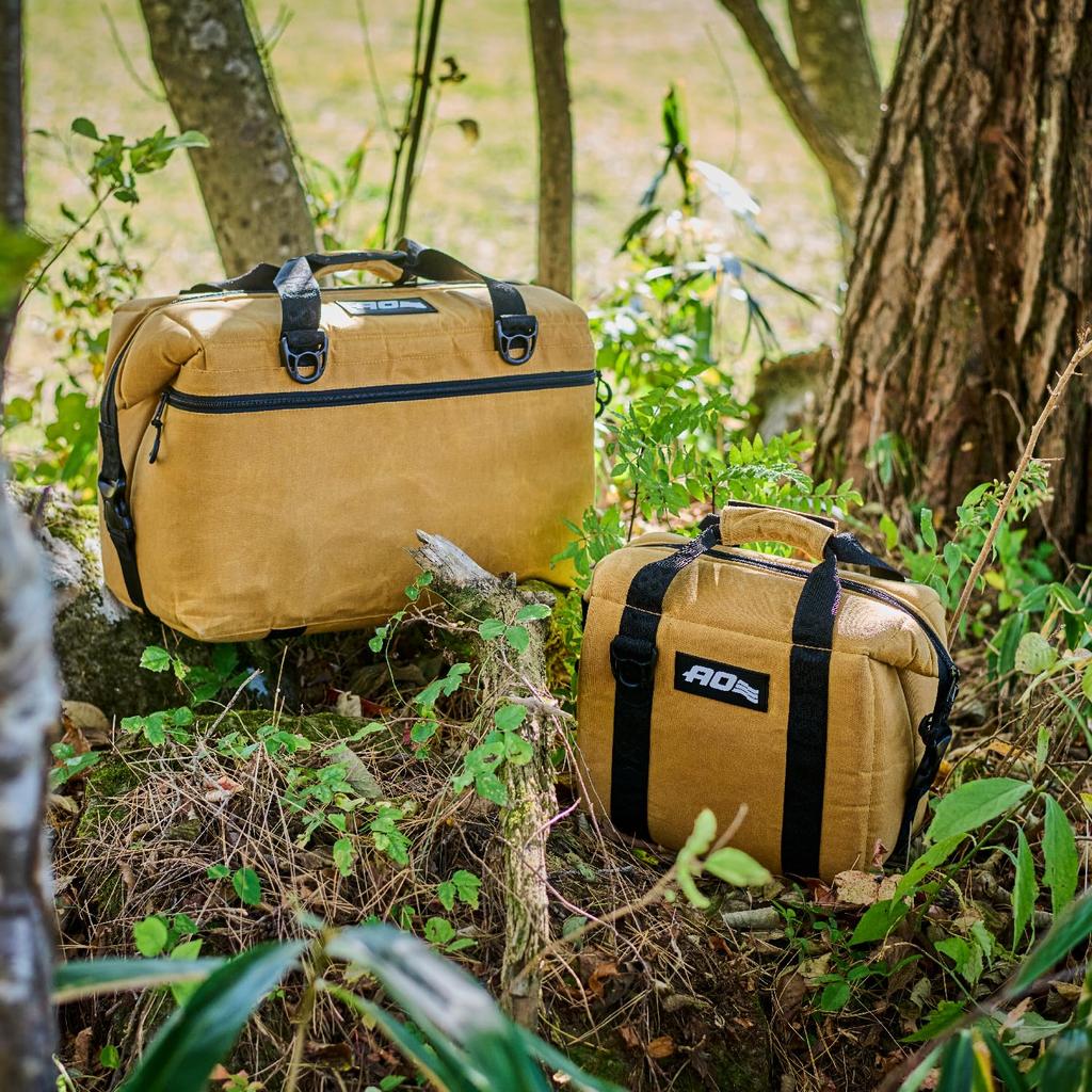 AO Coolers 24 Pack Waxed Canvas Soft Cooler Camel 23L Lightweight Insulated Cooler Box Insulated Bag Cooler Bag Warranty Genuine [Genuine 5-year