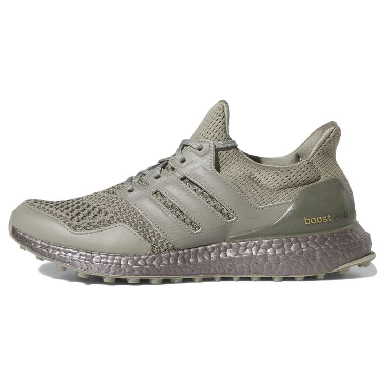 Adidas Кроссовки унисекс UltraBoost 1.0 Spikeless Golf Silver Pebble Green Olive-Strata GV6920