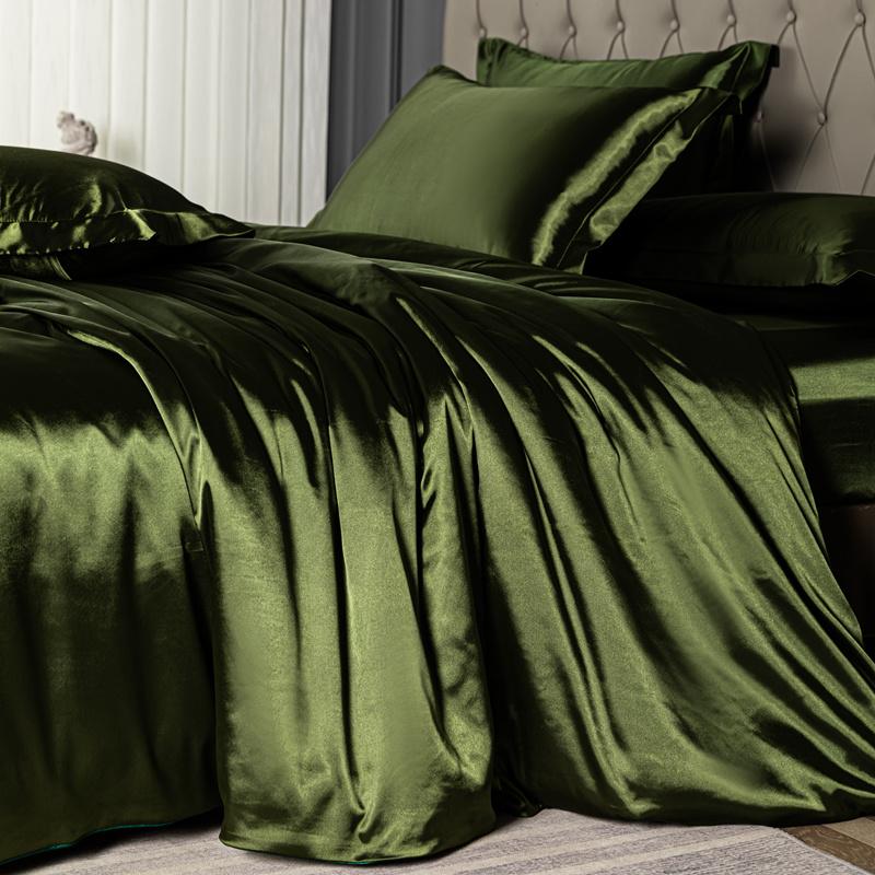 Домашняя кровать комплект простыней из четырех частей летняя шелковистая легкая прохладная простыня из трех частей пододеяльник постельное белье