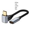 Кабель USB C - USB C 100 Вт Быстрая зарядка C Быстрая зарядка Угол 90° 4K/60 Гц