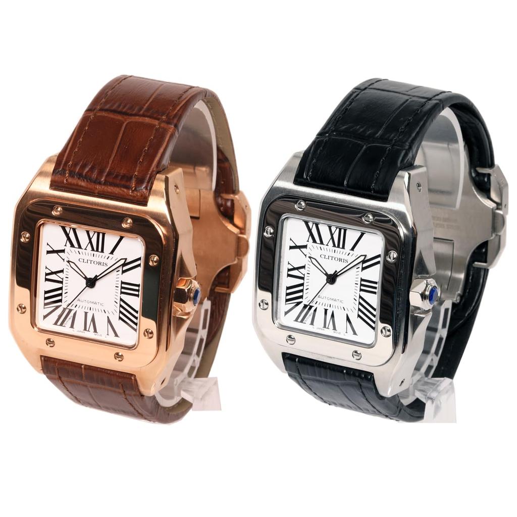 Watch OMECO Clitoris Mankos100 Japanese Movement Luxury Watch Watch Omeko Clock Men's Men's (Silver)