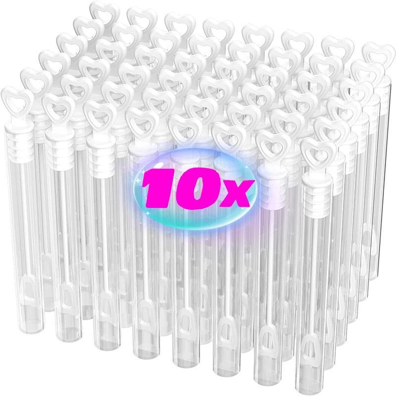 10/100 шт. прозрачная палочка в форме сердца для мыла, пузырьковая бутылка для дня рождения, свадьбы, вечеринки, украшения, подарки, сувениры для детского душа, детские игрушки