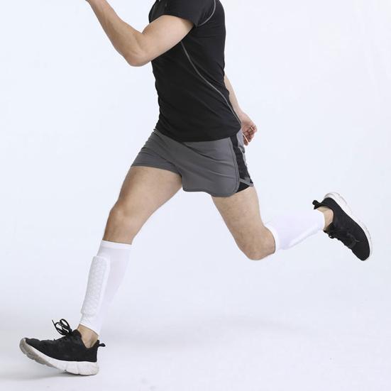 Футбольные рукава для защиты голени, компрессионные рукава для икр с сотовыми вставками, защита ног для футбола