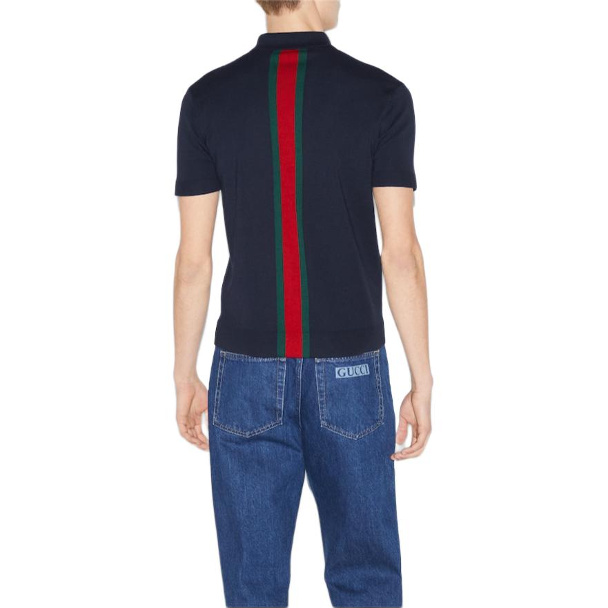 GUCCI Web Detailed Polo Shirt 795789-XKD7H-4706