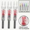 3Pcs Hunting Arrow Nock Light LED Luminous Arrow Tail for Compound Bow Outdoor Night Shooting Glowing Arrow Tail with Switch