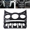 Рамка панели кнопок на приборной панели для MINI F55 F56 F57 2014-2024, Декоративная накладка кондиционера из АБС-пластика с рисунком под карбон для области внутренней панели