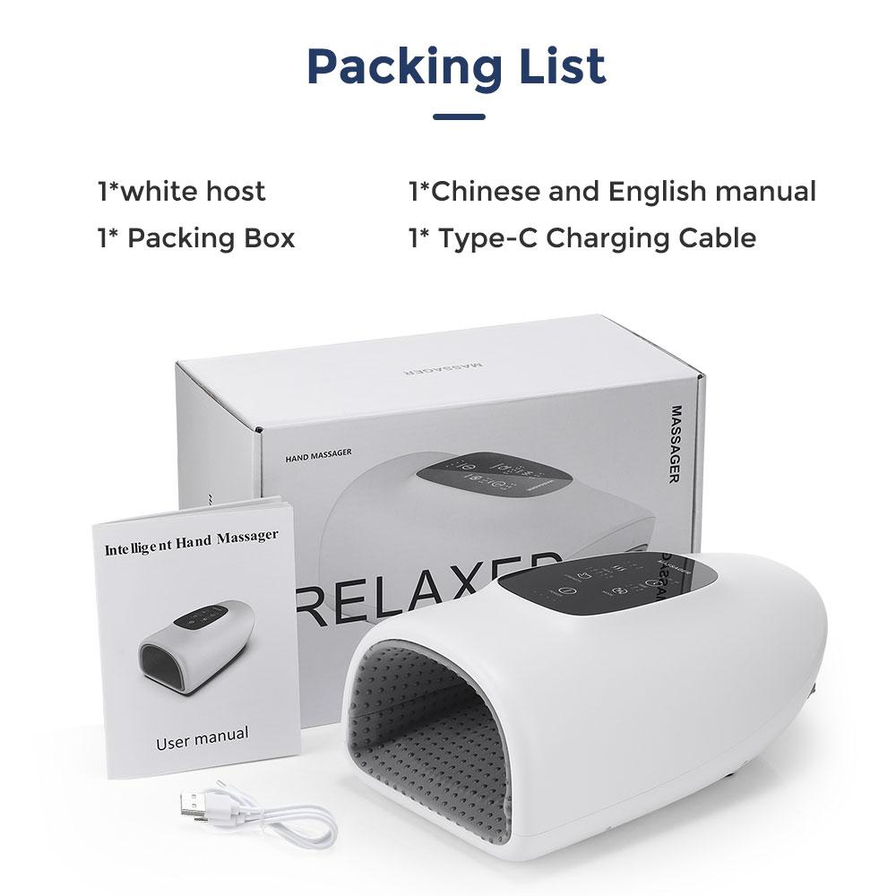 Electric Hand Massager for Arthritis Physiotherapy Airbag Compression Hot Compress Fingers Wrist Acupoint Massage Pain Relief