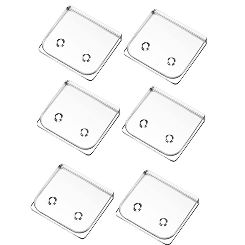 2/4/6/8Pcs Transparent Curtain Closure Clip Windproof Curtain Fixing Buckle  Toilet Curtain