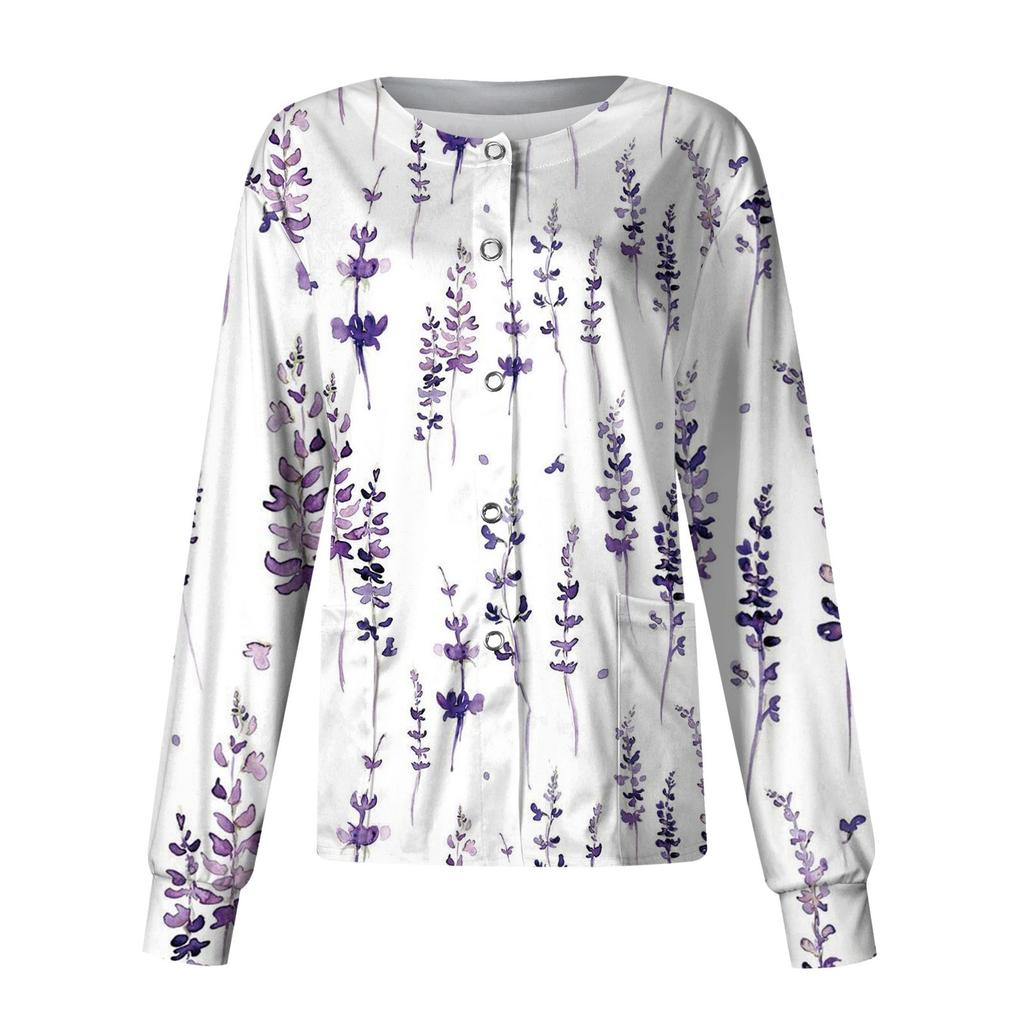 Женский однобортный защитный комбинезон с длинным рукавом и карманом, рабочий воротник-стойка, кардиган, куртка, топ