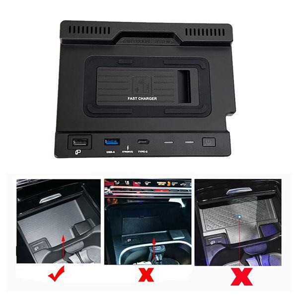 15W Wireless Car Charger for 19-24 Mercedes A-Class/B-Class/AMG/GLB W188/177/247