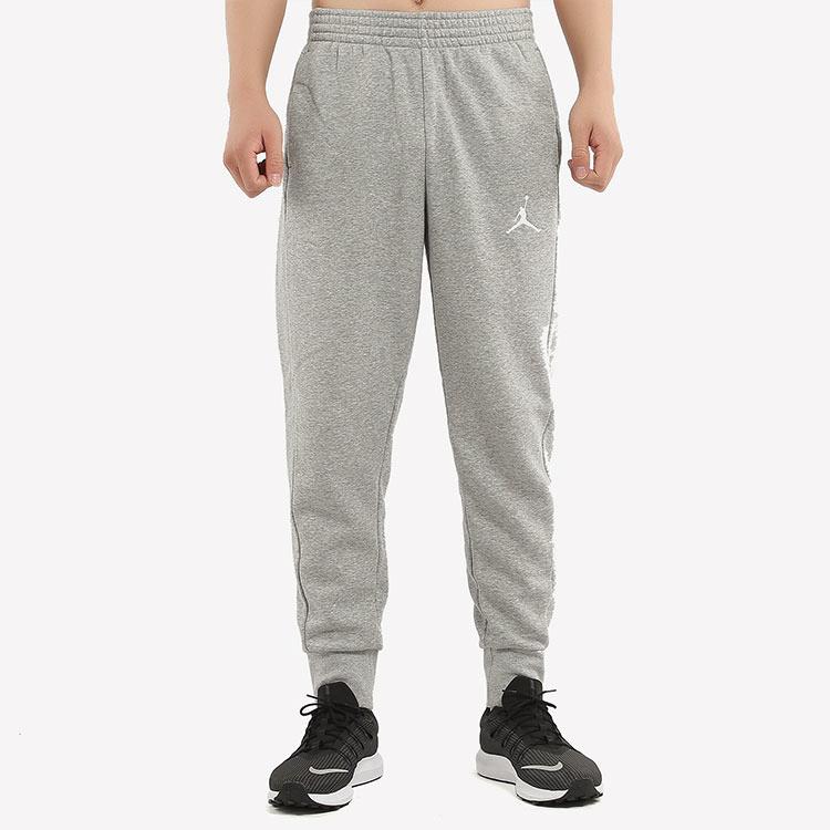 Jordan Мужские джоггеры из флиса с вышитым логотипом, серые AH3933-064