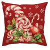 Рождественские и новогодние украшения наволочка Рождественская палочка Снеговик наволочка диванная подушка комплект комната украшение для дома подарок