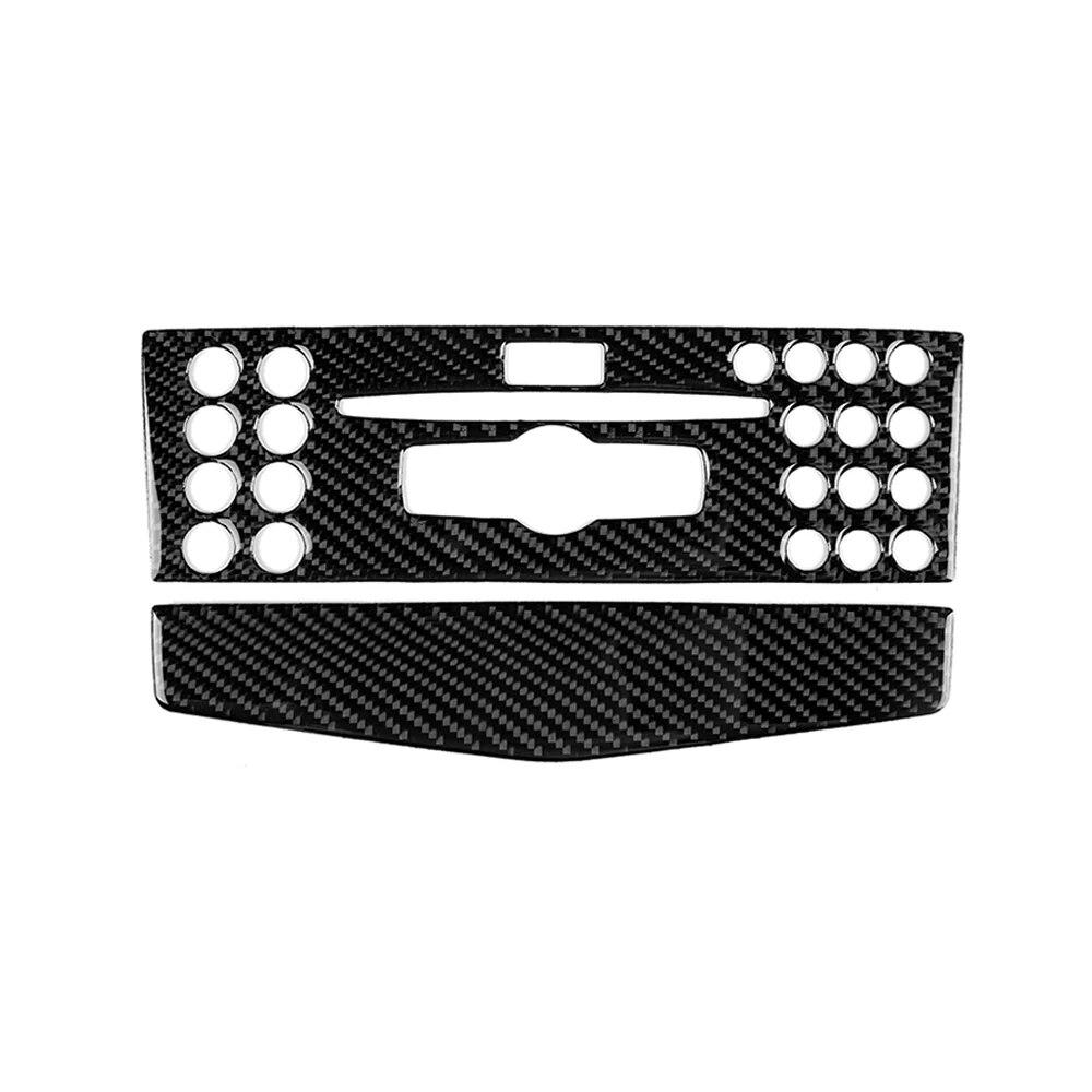 Для Mercedes Benz C-Class W204 2007-2010 углеродное волокно, украшение интерьера автомобиля, центральная консоль, наклейка на панель CD, накладка