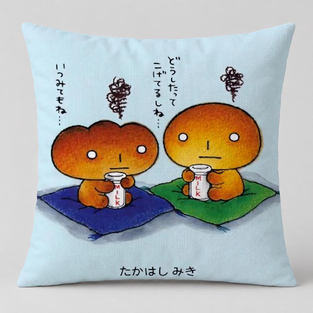 Character Kogepan Cushion Cover Short Plush Cushion Cover Double Sided Print Washable Sofa Pillowcase Home Decor Gift