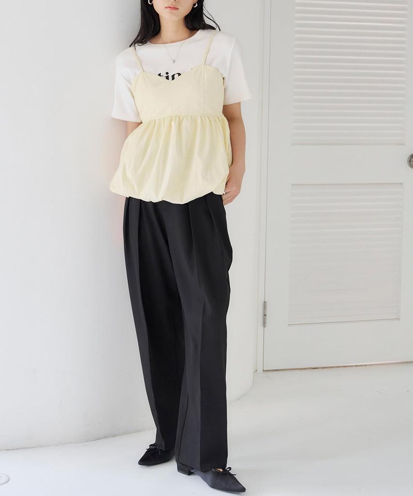 Titibait Balloon Switch Camisole Free AEW19110 Top, Women's, Size, Yellow,